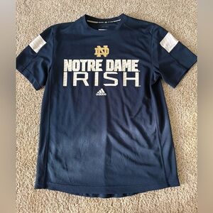 adidas Navy Climalite Athletic Tee with White Logo